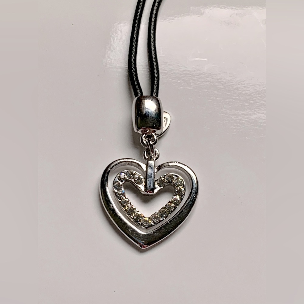 👛 Double Sided Rhinestone Heart 👛Purse 🧳Bag 🎒Backpack Charm by Cookie Lee - Picture 4 of 4